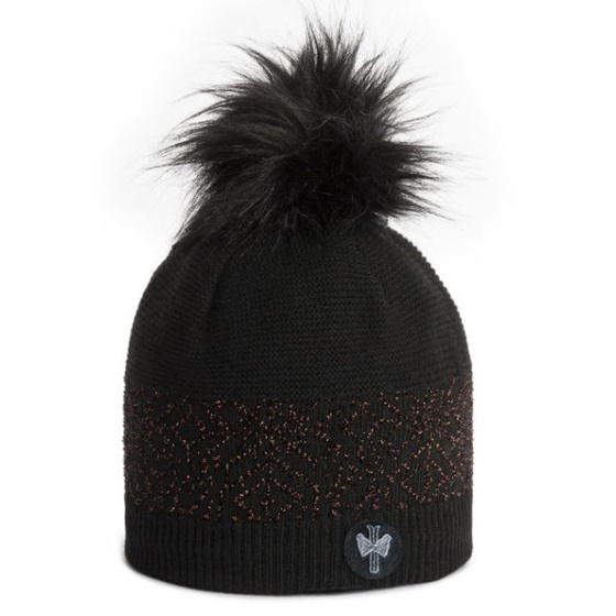 Favara Black Pompom Beanie - Pipolaki