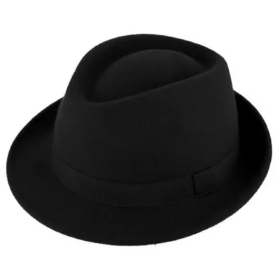 Bilbao Black Felt Porkpie Hat - Traclet Reference: 23045| Chapellerie Traclet