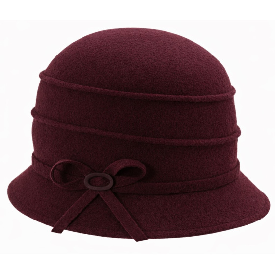 Chapeau Cloche Melody Laine Bordeaux - Traclet