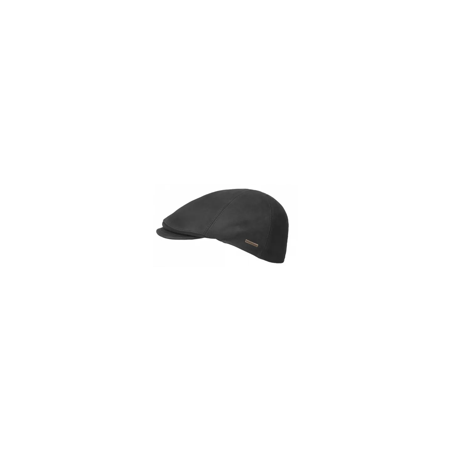 Casquette Bec De Canard Maiko Cuir Noire - Hatland