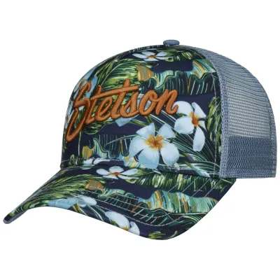 Casquette Baseball Trucker Hawaii Flower - Stetson Reference : 23055| Chapellerie Traclet