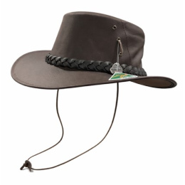 Jumper Australian Brown Leather Hat UPF 50+ - Aussie Apparel