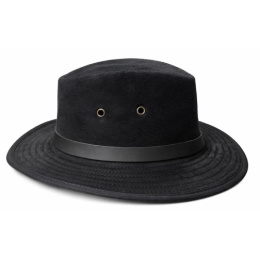 Traveller Flinder-2 Black Suede Hat - Aussie Apparel