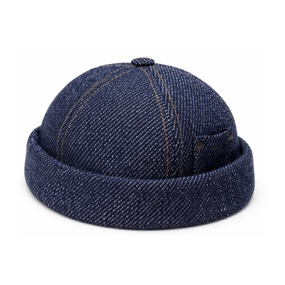 Docker Cooper Cotton Beanie Indigo - Mtm