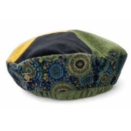 Women's Mandala Cyan Beret - Traclet