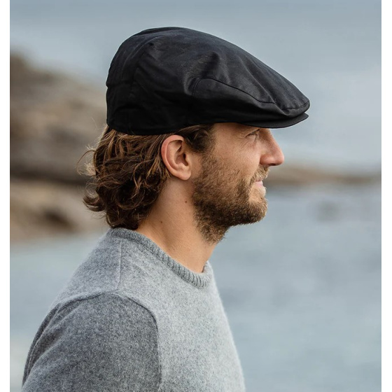 Inglesen Black Waxed Cotton Cap - Traclet