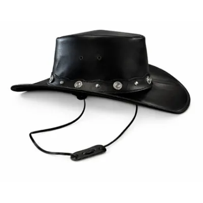 Traveller Hat Sampacho Black Leather - Aussie Apparel Reference: 23114| Chapellerie Traclet