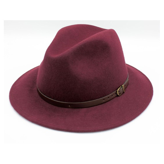 Chapeau Traveller Altamura Laine Bordeaux