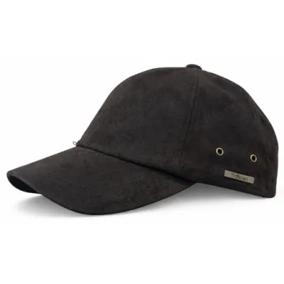 Aged Leather Baseball Cap Chocolate - Traclet