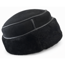 Black Sheepskin Toque - Traclet