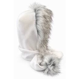 Scarf / Hood Fleece White - Traclet