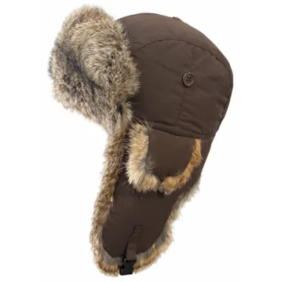 Nera Brown Rabbit Fur Chapka - ref 12134