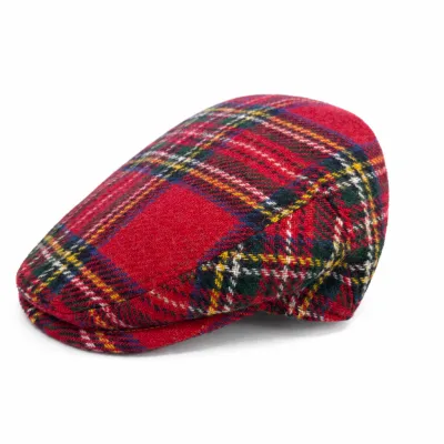 Casquette Plate Rouge Laine -Traclet