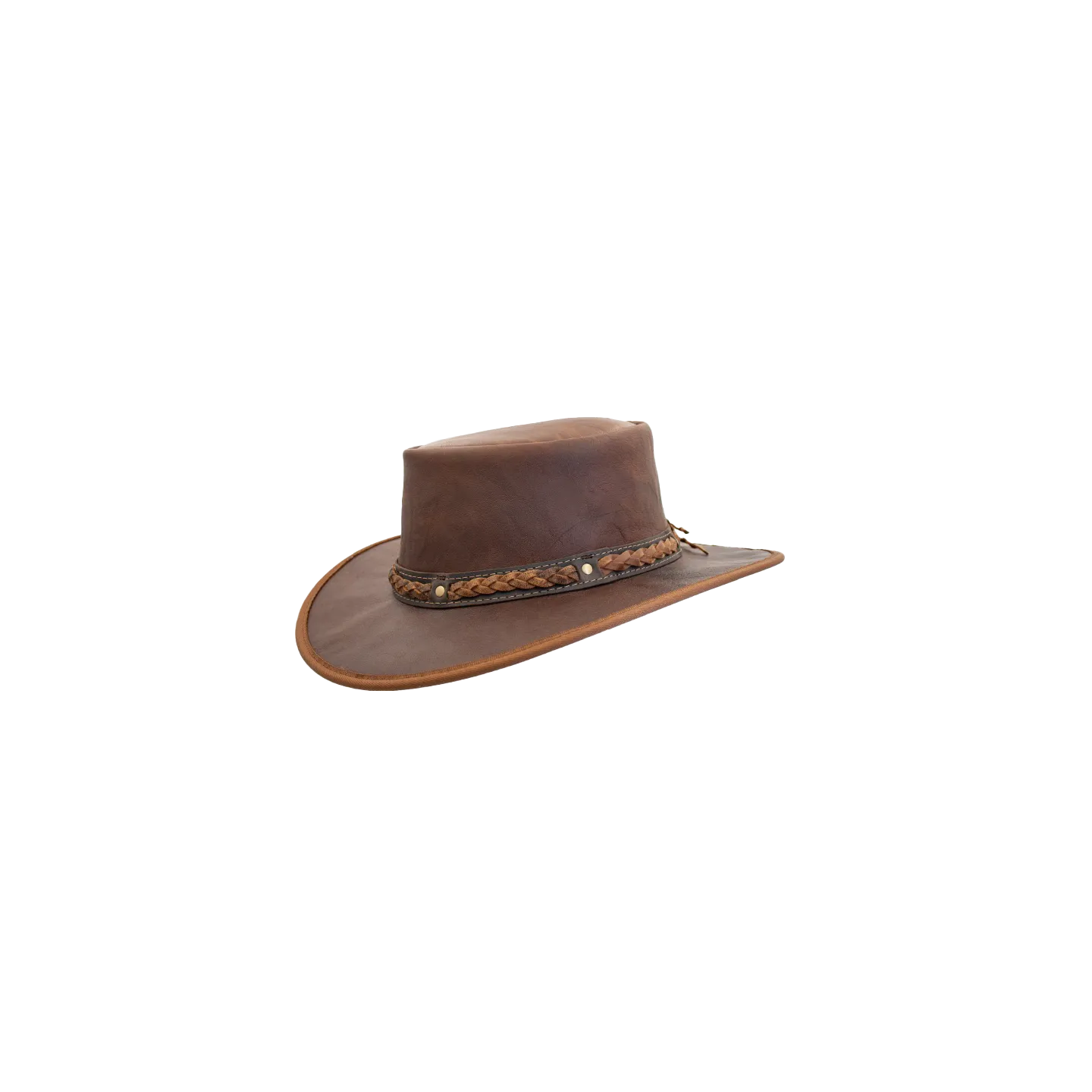Chapeau Cuir Kangourou Squashy Taupe - Barmah
