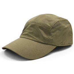 Strapback 5 Panel Khaki Cap - Tilley
