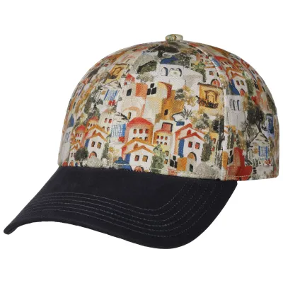 Casquette Baseball Village Print Stetson en coton – vue de face