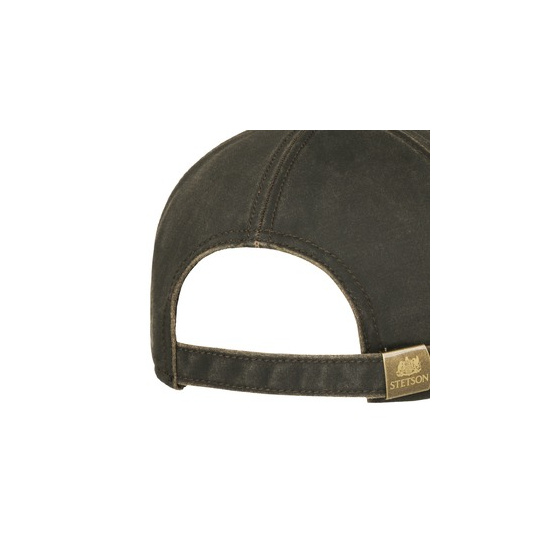 Casquette Baseball Avec Patch En Cuir Vintage Marron - Stetson
