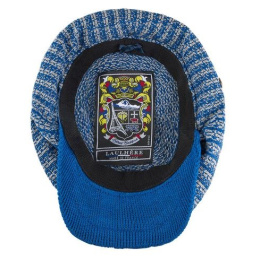 Casquette Beltxara Perle & Bleu Coton - Héritage par Laulhère