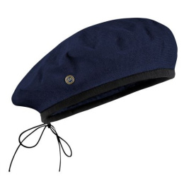 Mistral Navy Cotton & Linen Beret - Héritage by Laulhère