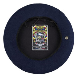 Mistral Navy Cotton & Linen Beret - Héritage by Laulhère
