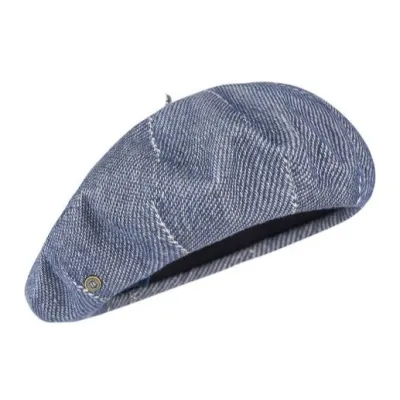 Jean Denim Cotton Beret - Héritage by Laulhère ref 232111 - Chapellerie Traclet