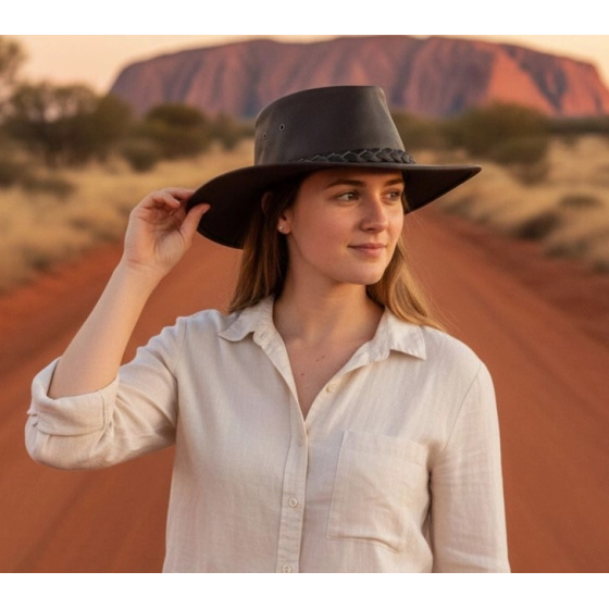 Traveller Kangaroo Leather Hat - Jacaru