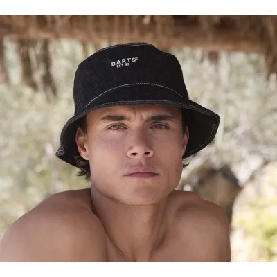 Summer Jabiru Black Cotton Bucket Hat - Barts ref 23280 chapellerie traclet