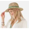 Chapeau Fedora Ponui Beige Pailleté & Céladon - Barts
