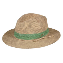 Chapeau Fedora Ponui Beige Pailleté & Céladon - Barts