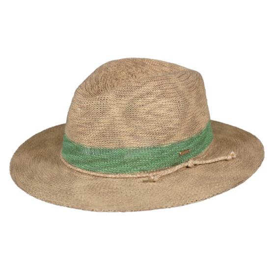 Chapeau Fedora Ponui Beige Pailleté & Céladon - Barts