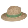 Fedora Hat Ponui Beige Glitter & Celadon - Barts ref 23288 - chapellerie Traclet r