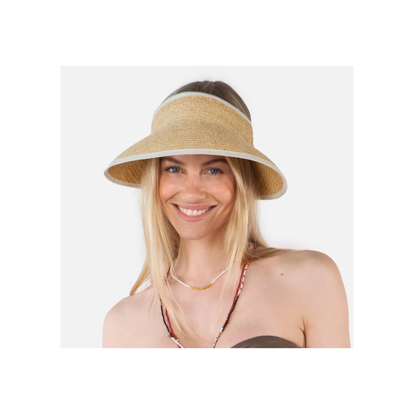 Tambinou Natural Straw Visor Cap - Barts ref 23294 chapellerie traclet