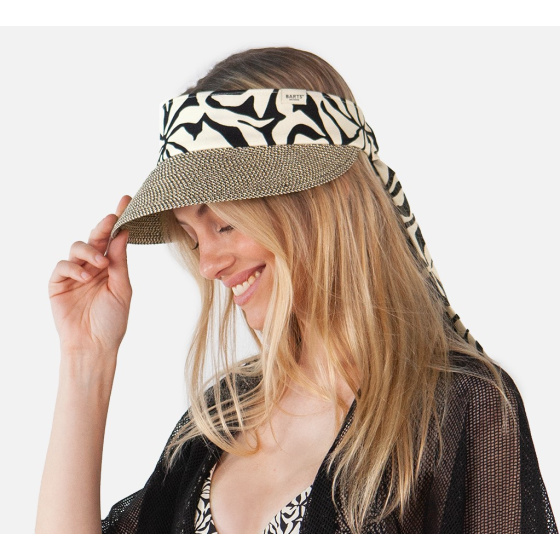 Wupsder Linen Black & Beige Visor Cap - Barts