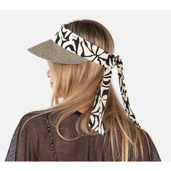 Wupsder Linen Black & Beige Visor Cap - Barts