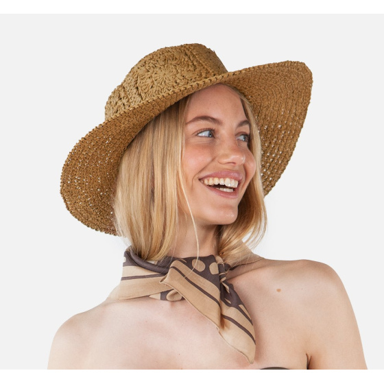 Fainte Brown Paper Straw Traveller Hat - Barts