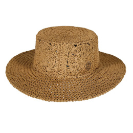 Fainte Brown Paper Straw Traveller Hat - Barts
