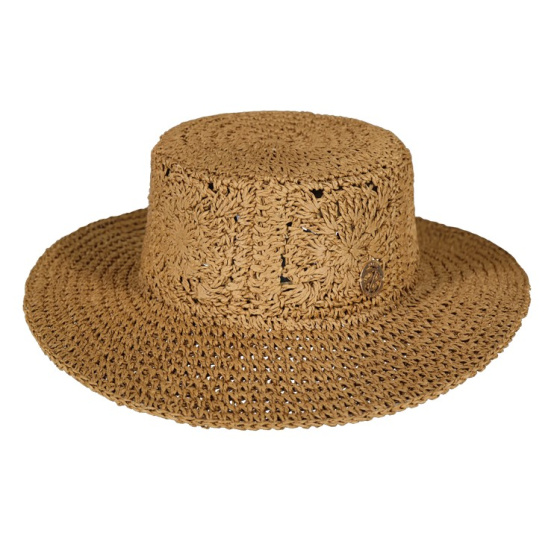 Chapeau Traveller Fainte Paille Papier Marron - Barts