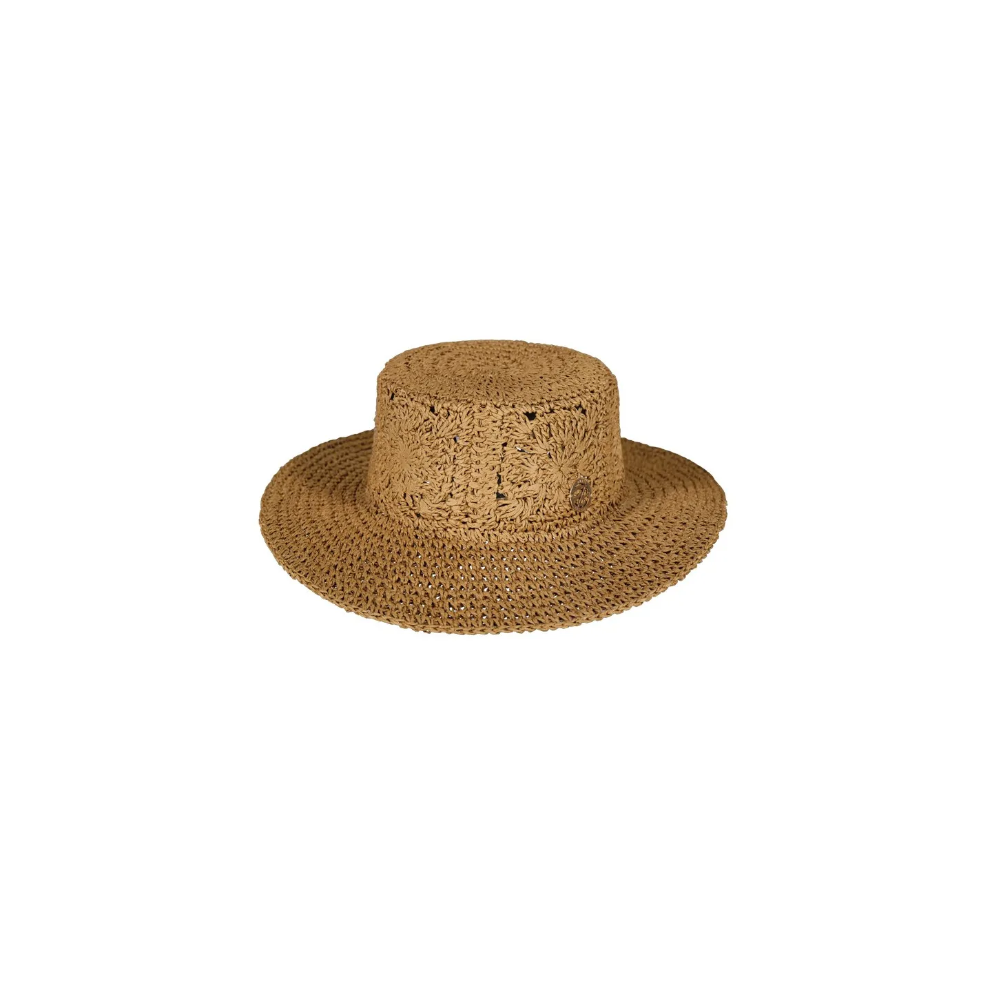Chapeau Traveller Fainte Paille Papier Marron - Barts réf 23298 - chapellerie traclet