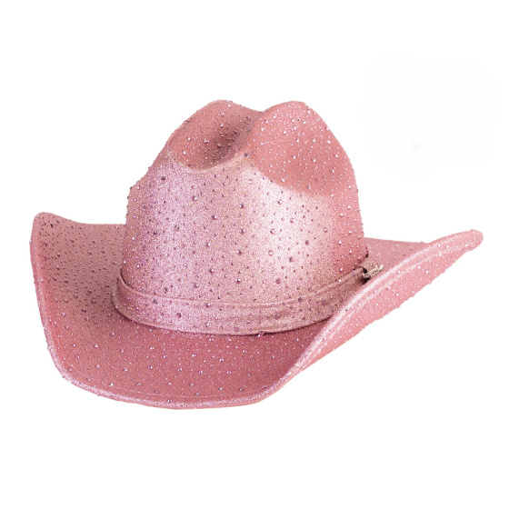Chapeau Cowboy Glitzy Spark Rose - Bullhide