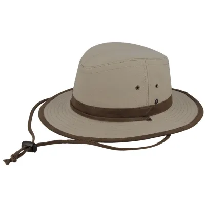 Chapeau Aventurier Déperlant Coton Bio Beige - Fléchet | Chapellerie Traclet