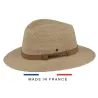 Camel Belt Raphia Traveller Hat - Fléchet | Chapellerie Traclet