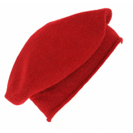 Beret Roll Up Cashmere Red - Traclet