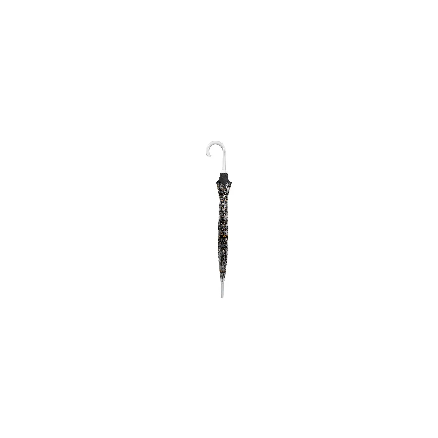 Black Leopard Transparent Bell Umbrella - Isotoner ref 23305 chapellerie traclet