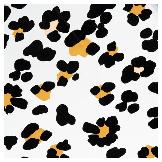 Black Leopard Transparent Bell Umbrella - Isotoner