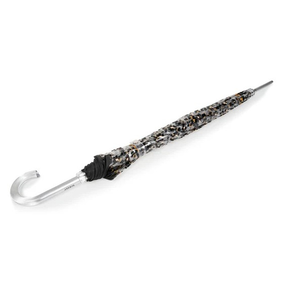 Black Leopard Transparent Bell Umbrella - Isotoner
