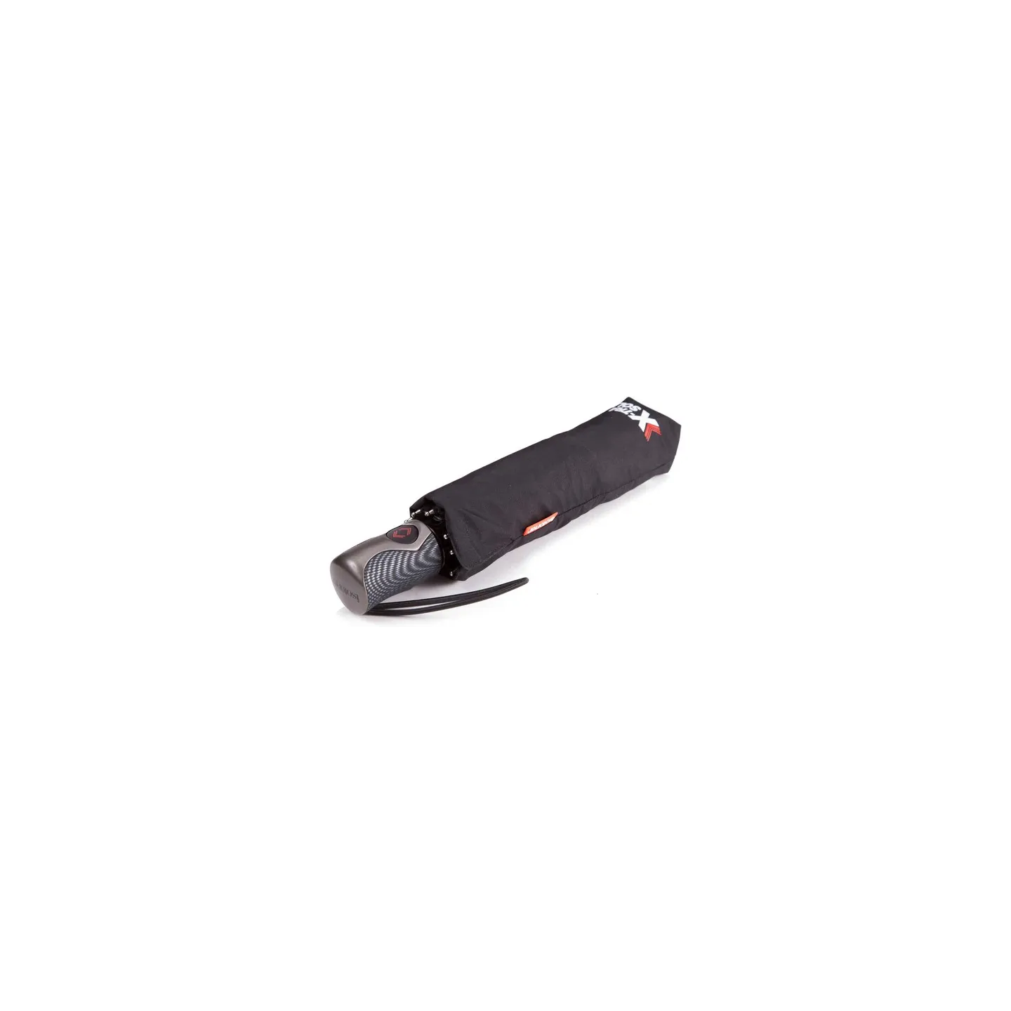 3-Section Ultra Strong Black Umbrella - Isotoner ref 23309 - chapellerie traclet