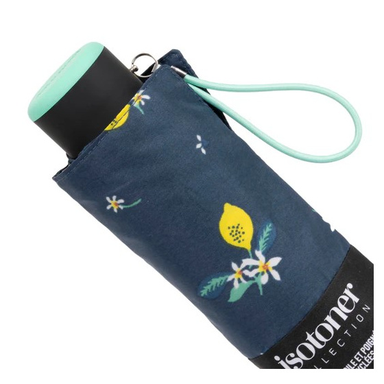 Mini Ultra Slim Lemon Yellow Umbrella - Isotoner