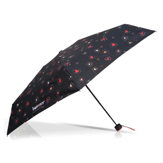 Parapluie Mini Ultra Slim Coeur Rouge - Isotoner