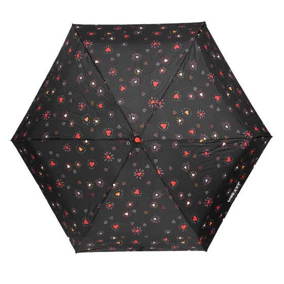 Mini Ultra Slim Red Heart Umbrella - Isotoner