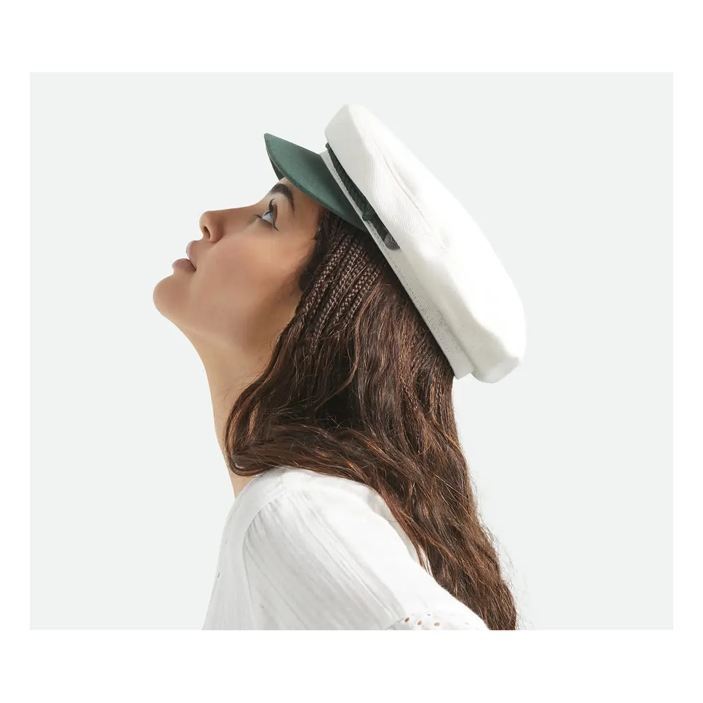 White Cotton Fiddler Sailor Cap - Brixton Ref 23313 - CHAPELLERIE TRACLET